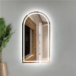 Espelho Jateado com Led 3 Cores de Led 1,10 x 0,60 Sensor de Movimento