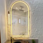 Espelho Jateado com Led 3 Cores de Led 1,10 x 0,60 Sensor de Movimento