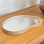 Bandeja Orgânica Espelhada Couro Ecológico Decorativa Modelos Variados 