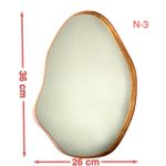 Bandeja Orgânica Espelhada Couro Ecológico Decorativa Modelos Variados 