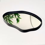 Bandeja Orgânica Espelhada Couro Ecológico Decorativa Modelos Variados 