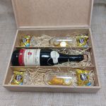 Caixa Personalizada para Espumante e Taças