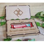 Cases de Cliente - Caixa Personalizada com Logotipo
