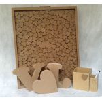 Quadro MDF Crú com Letras