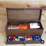 Caixa de vinho com gaveta personalizada