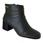 Bota em Couro Verde Musgo c/ Salto