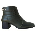 Bota em Couro Verde Musgo c/ Salto