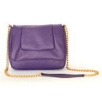 Bolsa Poucelle em Couro / Roxo