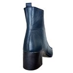 Bota em Couro Azul Marinho c/ Salto