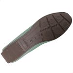 Mocassim Em Couro Verde Erva Doce