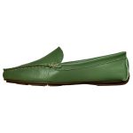 Mocassim Em Couro Verde Erva Doce