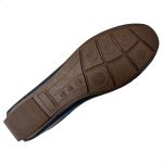 Mocassim em Couro Azul Marinho