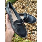 Mocassim Em Couro Preto