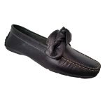 Mocassim Em Couro Preto