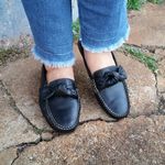 Mocassim Em Couro Preto