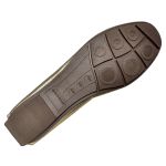 Mocassim Em Couro Ouro Branco / Laço