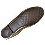 Mocassim em Couro Ouro Branco Cravos