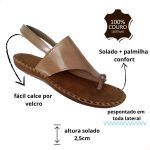 Avarca Em Couro Mármore