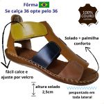 Avarca Em Couro Caramelo / Colors
