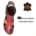 Avarca Em Couro Vermelho / Colors