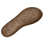 Avarca Em Couro Amarelo/Caramelo