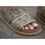 Birken Em Couro / Cinza