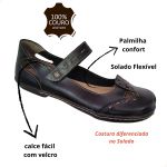Sapatilha Em Couro Preto