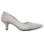 Scarpin em Sintético Off White