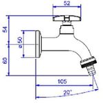 Torneira para jardim Deca Max 1153.C34