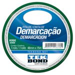 Fita Demarcação de Solo Vidro Verde 48mmX15m Tekbond