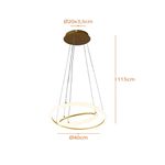 Pendente Space Orbital Double 39W 3K 40CM Llum Bronzearte