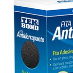 Fita Antiderrapante Preta 50mm x 5m Autoadesiva Tekbond