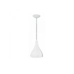 Pendente Gota Branco 26cm 1 Lâmpada E27 Llum Bronzearte