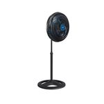 VENTILADOR OSCILANTE COLUNA 6P 50CM PRETO AZUL 127V VENTISOL