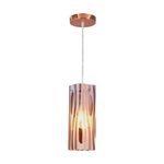 Pendente Mirage Zebra Cobre 1 Lâmpada E27 Llum Bronzearte