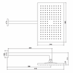 Ducha Fria Lorenquadra Plus Parede 7025 C16 - Lorenzetti