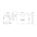 Parafusadeira Tramontina 46 Peças Bateria 3,6 V com Maleta