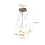 Pendente Space Orbital Triple 39W 3K 40CM Llum Bronzearte