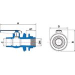 ADAPTADOR SOLDÁVEL PARA CAIXA D'ÁGUA COM REGISTRO TIGRE 25MM