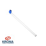 Tubo Descida Com Joelho Azul 38mm Para Válvula De Descarga