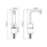 TORNEIRA ELETRICA HYDRA SLIM 4T BRANCA 127V