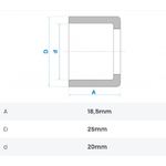 BUCHA DE REDUÇÃO SOLDÁVEL CURTA 25X20MM FORTLEV