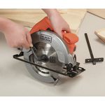 Serra circular elétrica Black+Decker CS1004 1400W laranja 127V