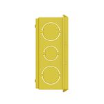CAIXA DE LUZ DE EMBUTIR RETANGULAR 4X4 AMARELA TIGRE