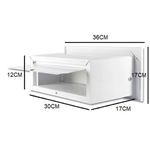 CAIXA DE CORREIO EM INOX 36X17CM PARA EMBUTIR BRANCA