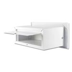 CAIXA DE CORREIO EM INOX 30X15CM PARA EMBUTIR PRETA