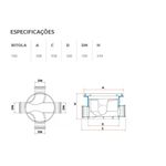 Caixa De Inspeção passagem interligação Esgoto Tigre Dn100