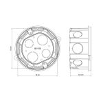 CAIXA DE LUZ OCTOGONAL FMS 4X4 TRAMONTINA