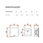 Caixa de passagem elétrica de embutir CPT30 Tigre