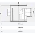 CAIXA SIFONADA 3 ENTRADAS 250X172X50 11072151 FORTLEV